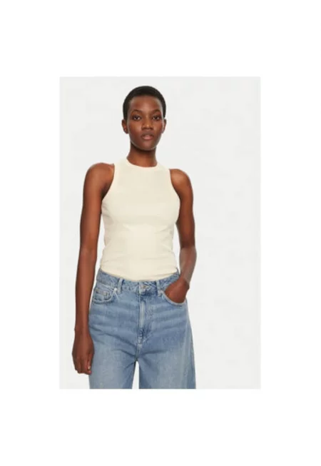 Дамска тениска -  305031426 - Органичен памук - Бежов - Бежов