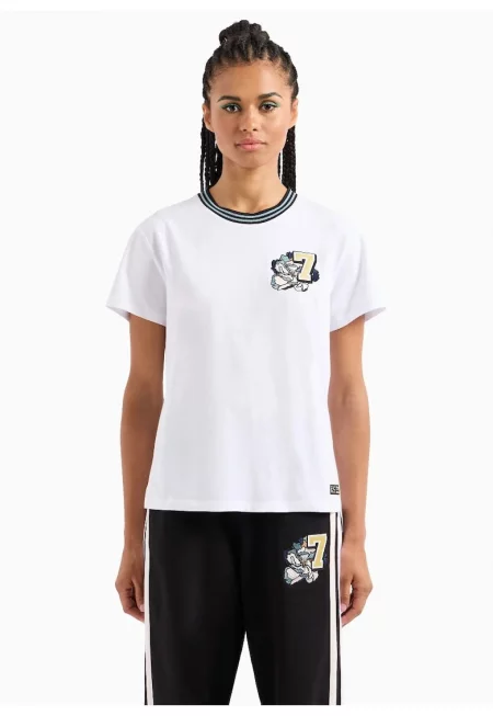 Дамска тениска  W TEE SS - Памук - Бяла - Бял