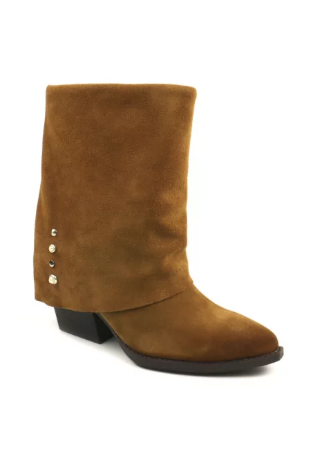 Дамски боти - Груби - камел