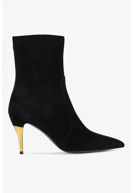 Дамски ботуши  5905588828662 - Велур - Черен