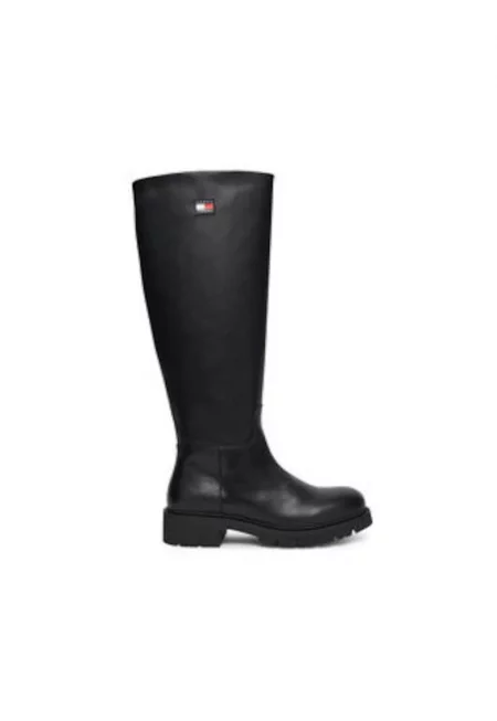 Дамски ботуши -  естествена кожа - черен