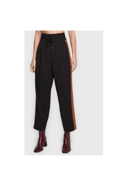 Дамски панталон -  301359166 - Полиестер - Черен