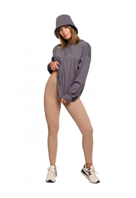 Дамски панталон - Памук/Еластан - Кремав