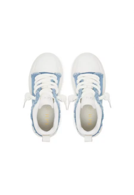 Дамски спортни обувки - RR2N4093 -  Текстил - Бял