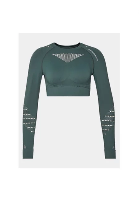 Дамски спортни тениски -  304136023 - Полиамид - Еластан - Зелен - Зелен