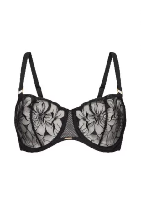 Дамски сутиен -  300058671 - Полиамид/Полиестер - Черен - Черен