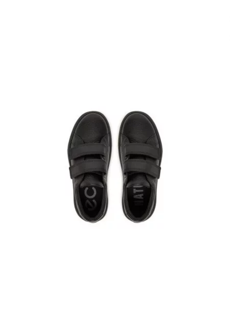 Детски кецове -  черен - естествена кожа