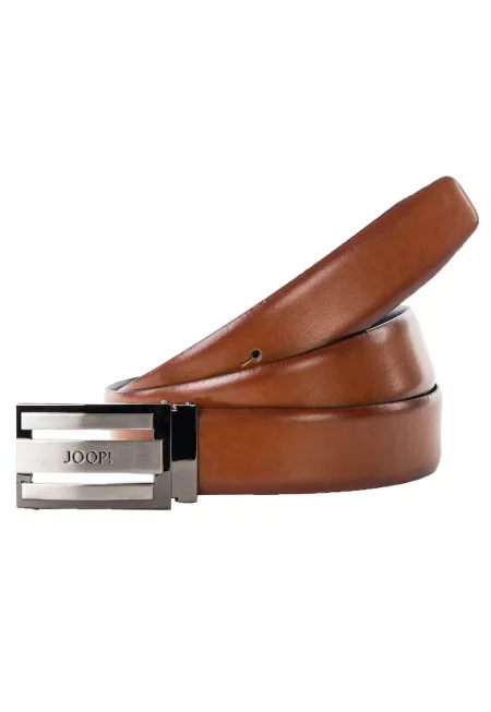 Едноцветен кожен колан - Кафяв