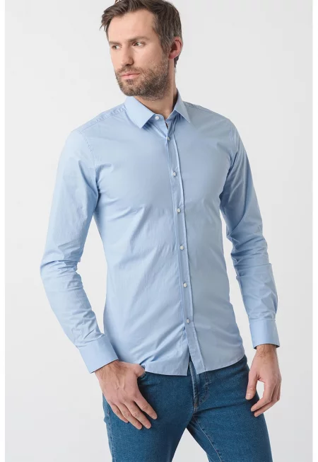 Екстра слим риза Elisha - Лавандула