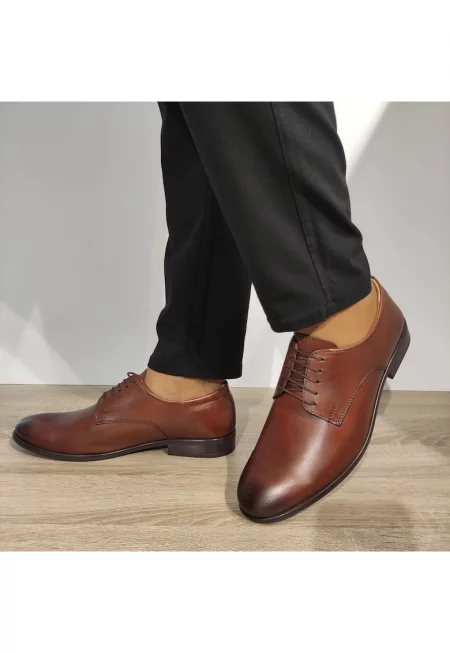 Елегантни мъжки обувки  275 - Кафяв