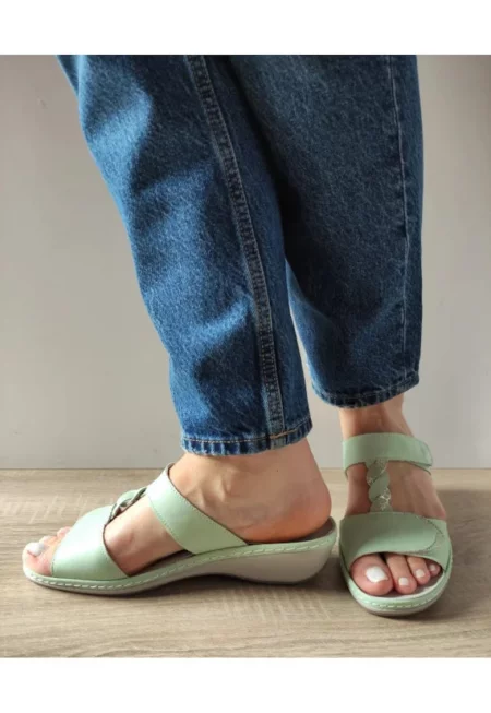 Ежедневни дамски сабо  0969T Paris B1-N Зелени - Зелен - Зелен