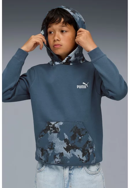 Худи Essentials с джоб кенгуру и камуфлажна шарка