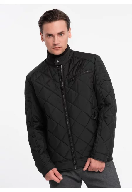 Jacheta biker OM-JALP-22FW-006 - Мъже - С цип - Без качулка
