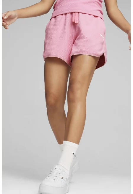 Къс панталон Her със скосени джобове - Розово
