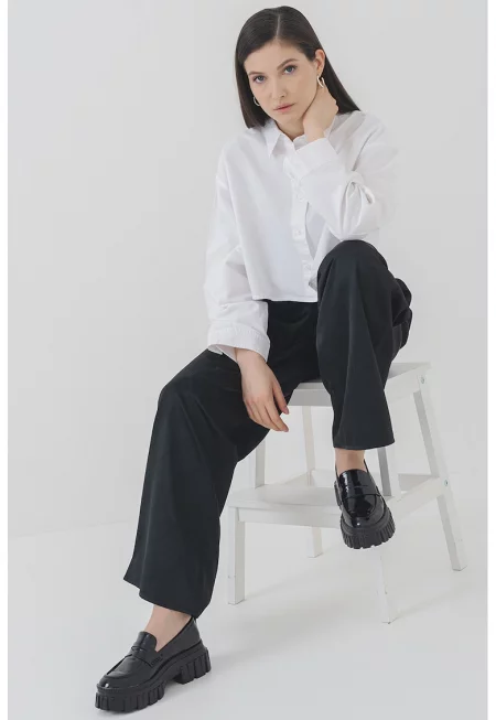 Къса риза Erisa - Бял