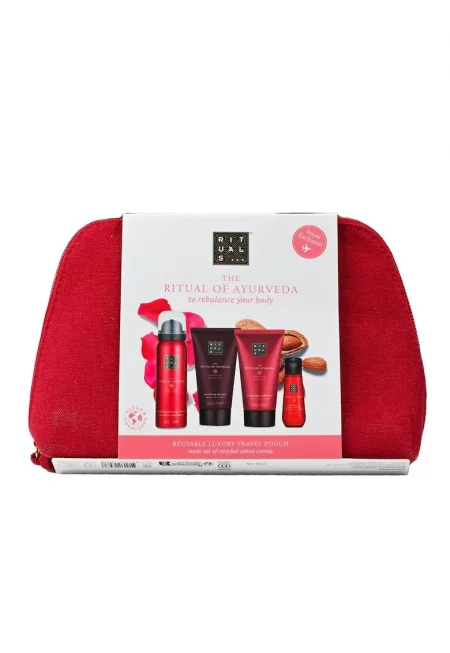 Комплект  The Ritual of Ayurveda - Шампоан 70 мл - Душ гел 50 мл - Балсам 70 мл - Сухо олио за коса и тяло 30 мл