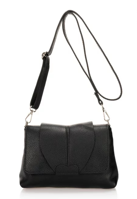 Кожена чанта - Черен