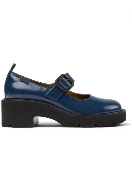 Кожени обувки Milah Mary Jane - Син
