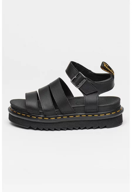 Кожени сандали Athena - Черен