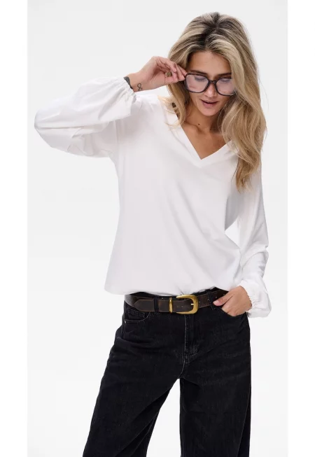 Лека блуза с V-образно деколте Lychee