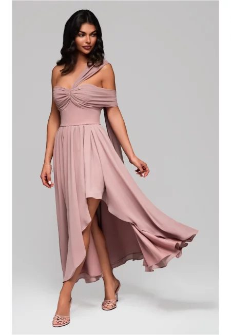 Макси вечерна рокля  LARICA LA-OM-DLR196 -