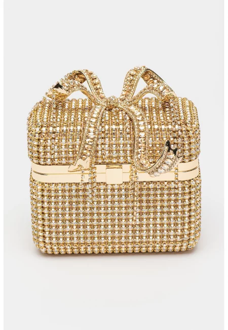 Малка чантичка Vanity Case с кристали