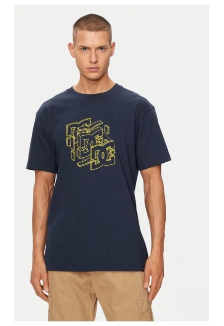 Мъжка тениска -  65813 - памук - тъмносиньо