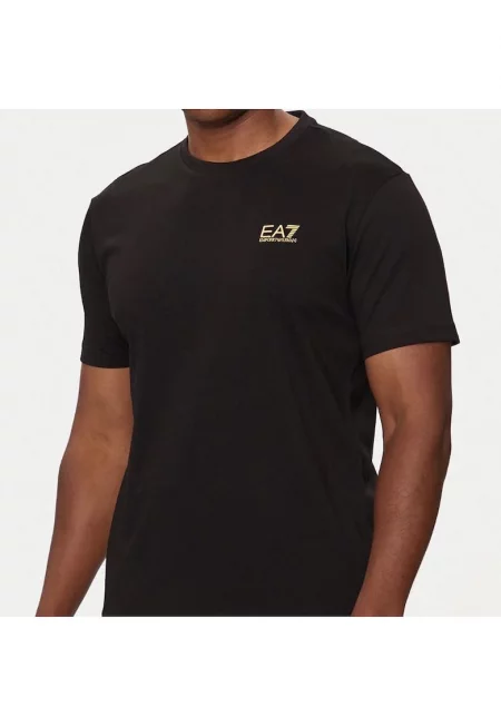 Мъжка тениска EA7 Emporio Armani черна - Черен