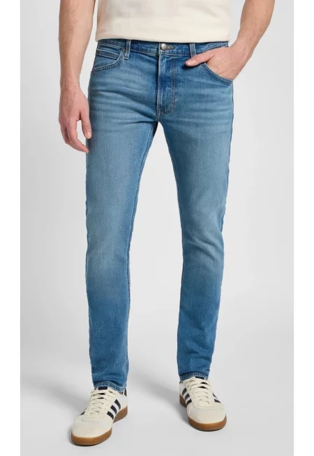 Мъжки дънки  Luke - slim and stesnished fit - сини - памучни