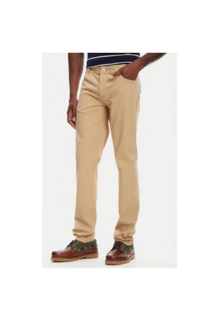 Мъжки панталон  67117PW - памук - бежов - Бежов