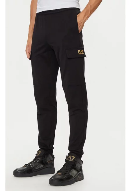 Мъжки панталон - Emporio Armani  304286582 - Памук - 3 XL INTL - Черен