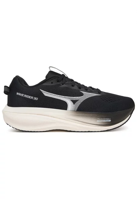 мъжки спортни обувки от текстил Wave Rider 30 с подметка Mizuno Enerzy - черен - Черен