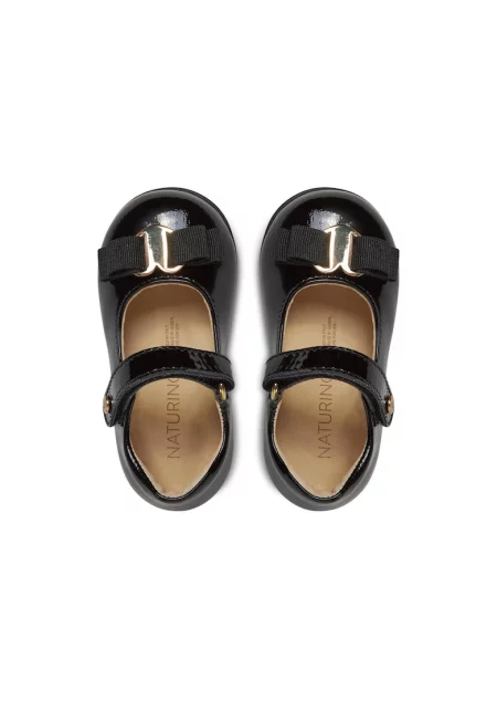 Обувки за момиче -  303277925 - Черни - Лачена кожа - Черен