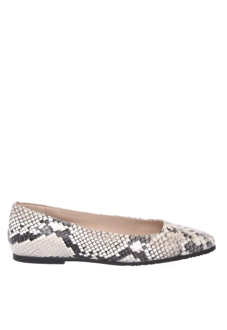 Пантофки от кожа и велур - Слонова кост