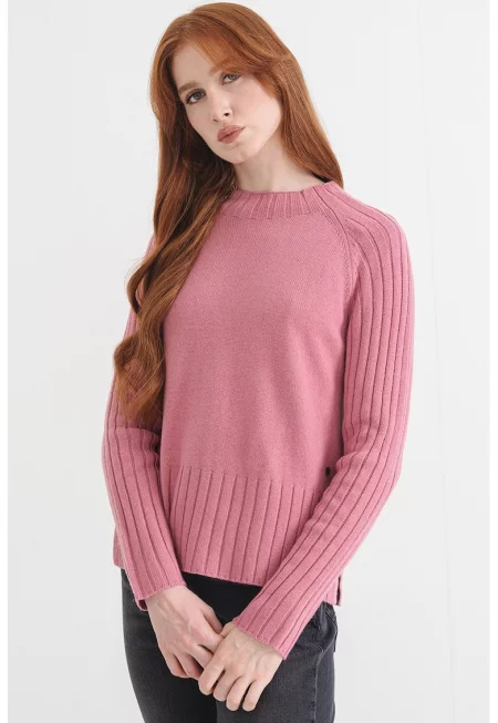 Плетен пуловер