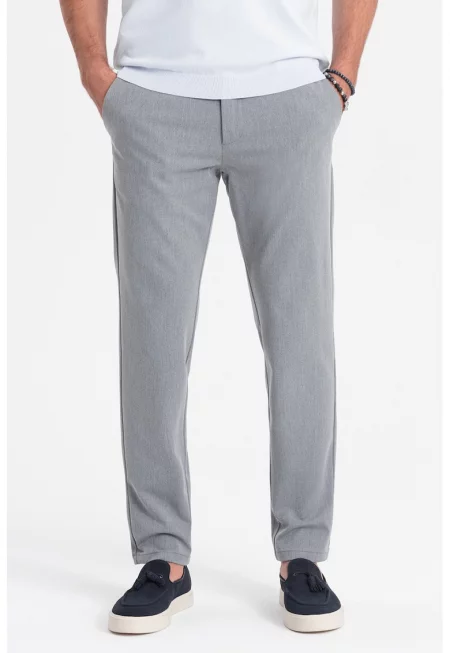 Прав панталон - Светлосив меланж