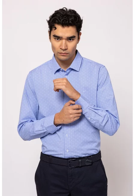 Риза Reads с дълги ръкави - Лавандула