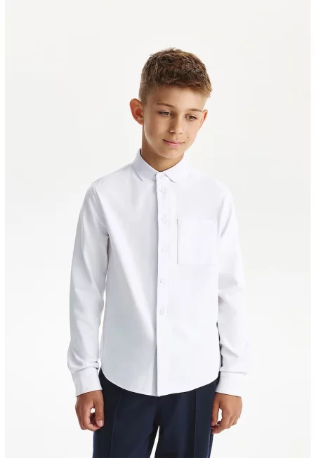 Риза с остра яка и джоб