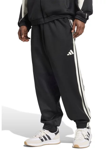 Спортен панталон Stadium с връзка и лого - Черен