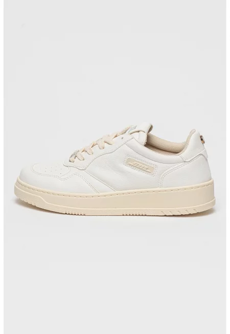 Спортни обувки Dunked с велур - Бял