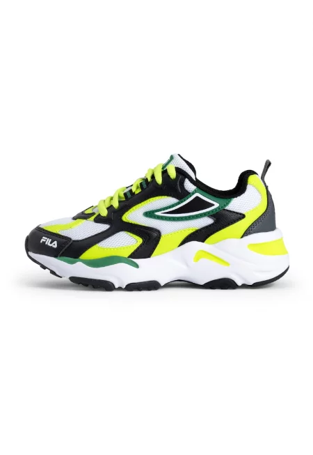 Спортни обувки Ray Tracer с контрасти - Бял/Черен/Жълт