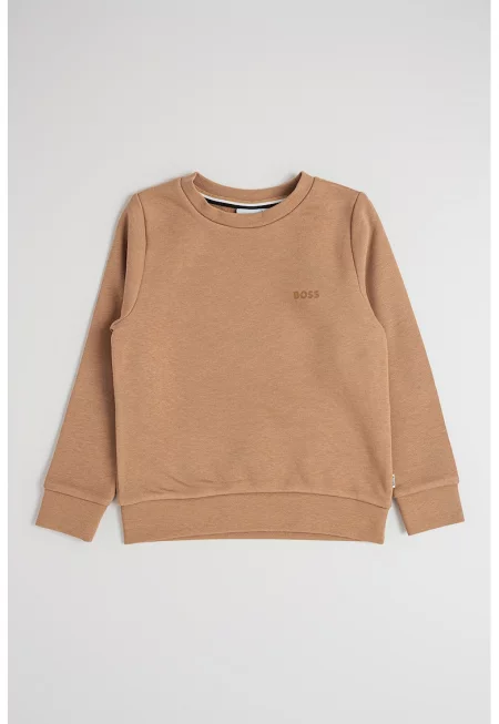 Суитшърт с памук с овално деколте