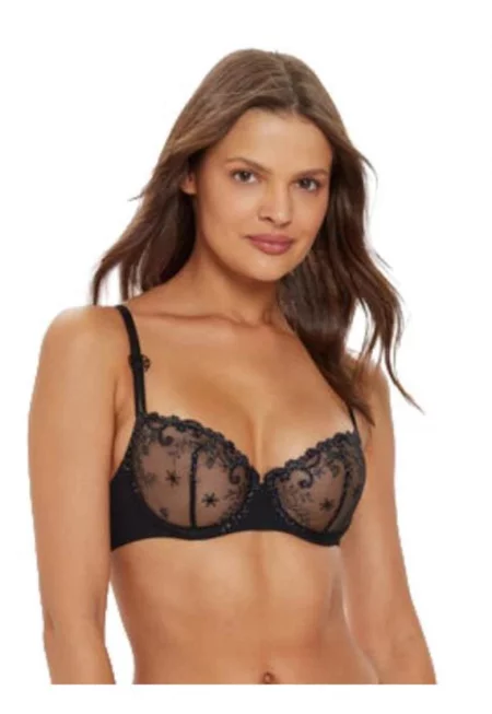 Сутиен  PERELE-12X330 - 62% полиамид - 22% еластан - Черен -