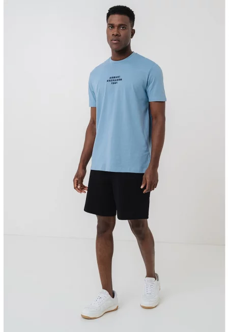 Тениска с овално деколте и лого