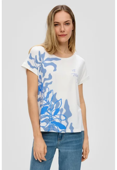 Тениска с овално деколте