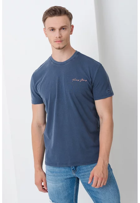 Тениска с принт на гърба