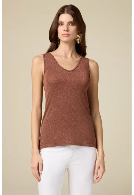 Топ с шпиц и брокат