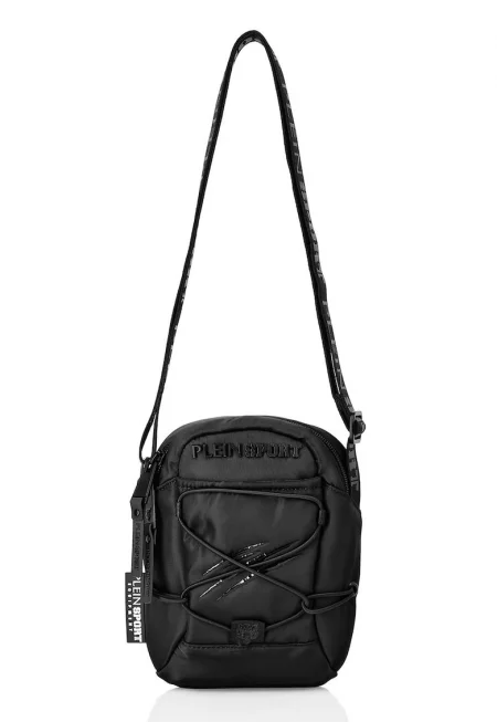 Унисекс чанта през рамо с лого - Черен