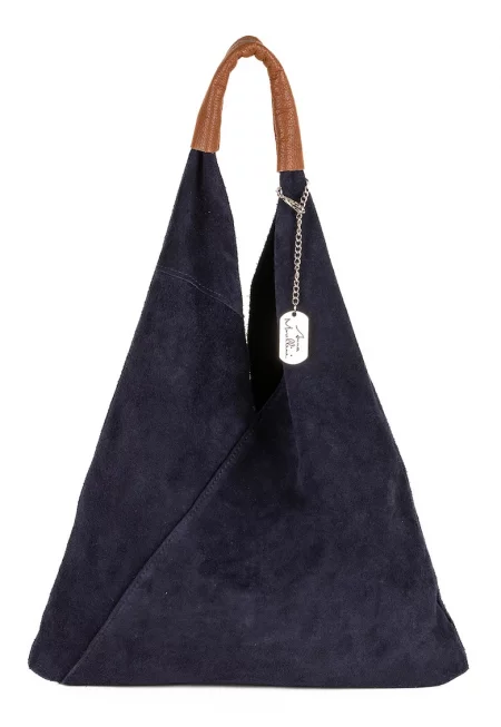 Велурена чанта Хобо