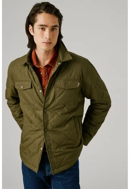 Яке с капси - Маслинено зелено